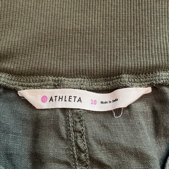 Hunter Green Linen Skirt - Picture 7 of 11